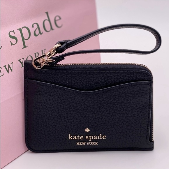 kate spade Handbags - Kate Spade leila small card holder wristlet wallet black